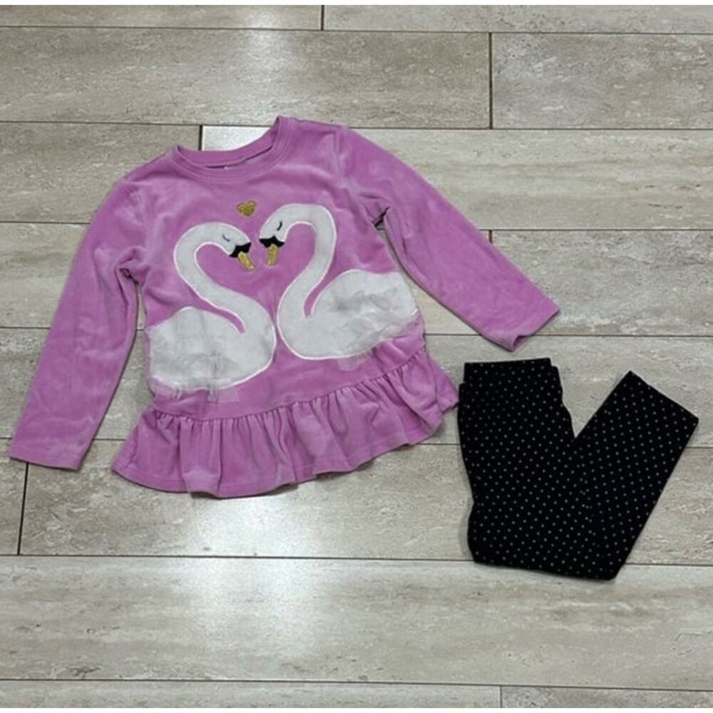 Wonder Nation Swan Outfit Set 4T